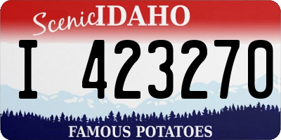 ID license plate I423270