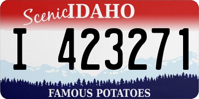 ID license plate I423271