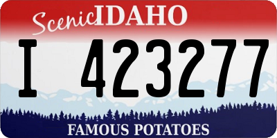 ID license plate I423277