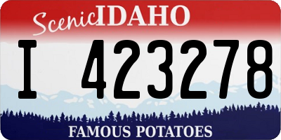 ID license plate I423278