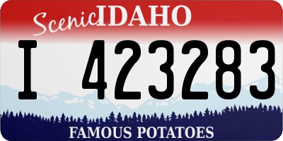 ID license plate I423283