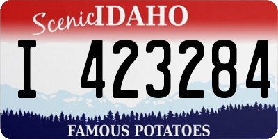 ID license plate I423284