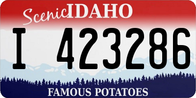 ID license plate I423286