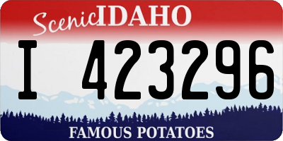 ID license plate I423296
