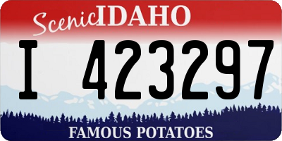 ID license plate I423297
