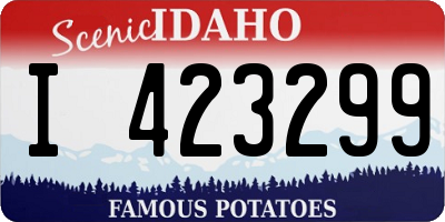 ID license plate I423299