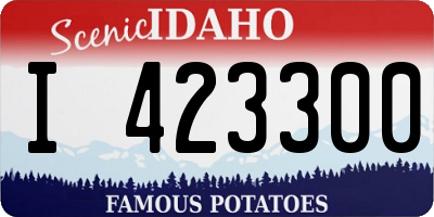 ID license plate I423300