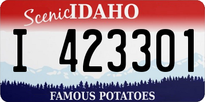ID license plate I423301