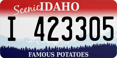 ID license plate I423305