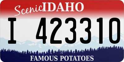 ID license plate I423310
