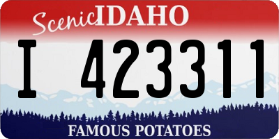 ID license plate I423311