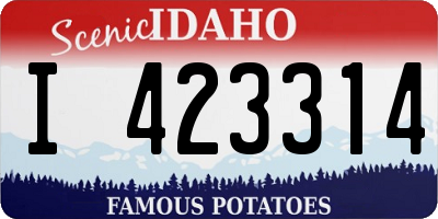ID license plate I423314