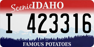 ID license plate I423316
