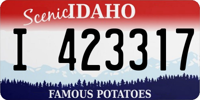 ID license plate I423317