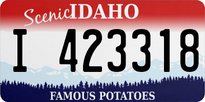 ID license plate I423318
