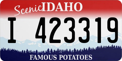 ID license plate I423319