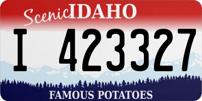 ID license plate I423327