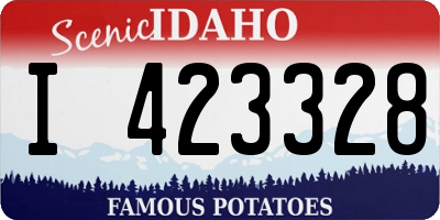 ID license plate I423328