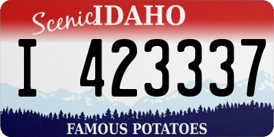 ID license plate I423337