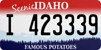 ID license plate I423339