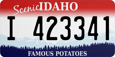 ID license plate I423341