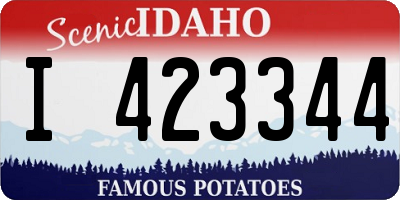 ID license plate I423344