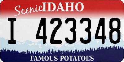 ID license plate I423348