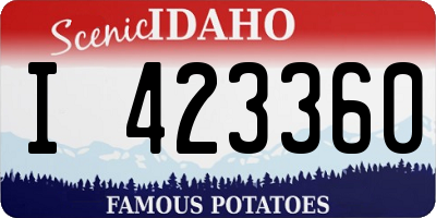 ID license plate I423360