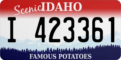 ID license plate I423361