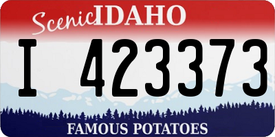 ID license plate I423373