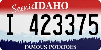 ID license plate I423375