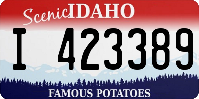 ID license plate I423389