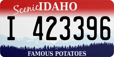 ID license plate I423396