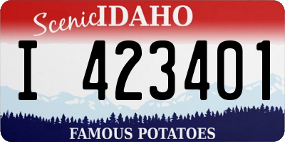 ID license plate I423401