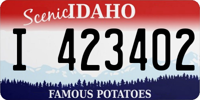 ID license plate I423402