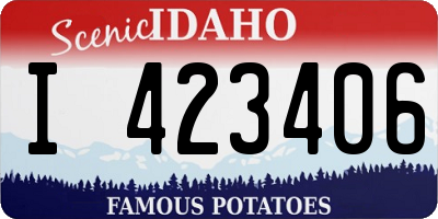 ID license plate I423406