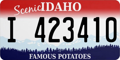 ID license plate I423410