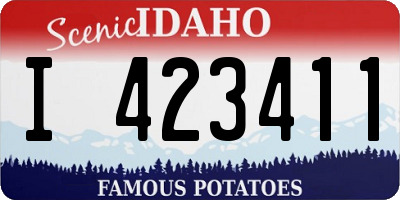ID license plate I423411
