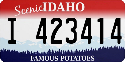 ID license plate I423414