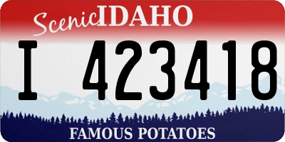 ID license plate I423418