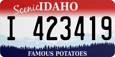 ID license plate I423419