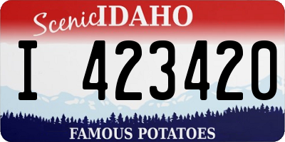 ID license plate I423420