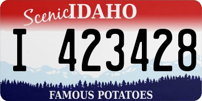 ID license plate I423428