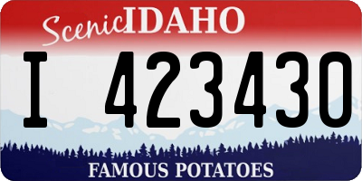 ID license plate I423430