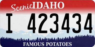 ID license plate I423434