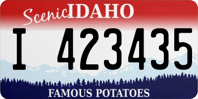 ID license plate I423435