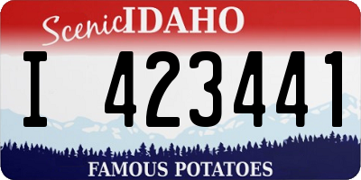ID license plate I423441