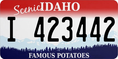 ID license plate I423442