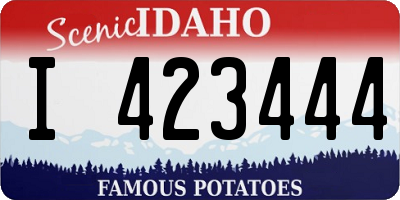ID license plate I423444