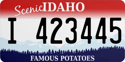 ID license plate I423445